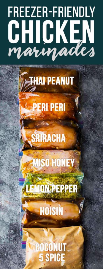 7 (more) freezer friendly chicken breast marinades
