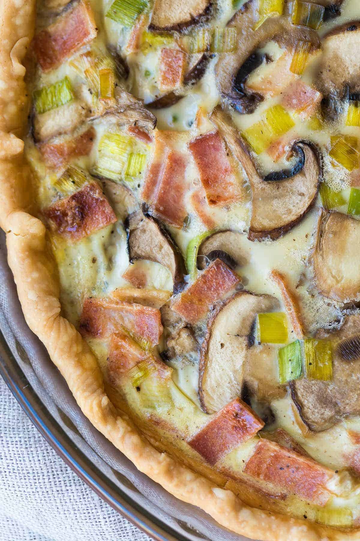 recipe mushroom quiche zucchini Sweet Quiche Peas Make Bacon  Ahead Free)  Mushroom (Dairy