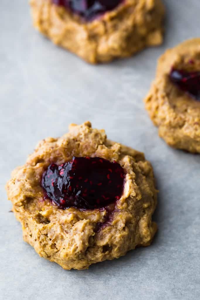Peanut Butter & Jam Breakfast Cookies Sweet Peas and Saffron