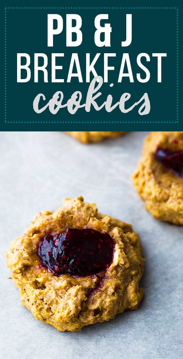 Peanut butter & jam breakfast cookies are an easy grab and go meal that you can prep ahead! Perfect for a healthy snack or breakfast for kids and adults; packed with 6 g protein and the delicious flavors of peanut butter and jam.
#sweetpeasandsaffron #mealprep #healthy #breakfast #snack