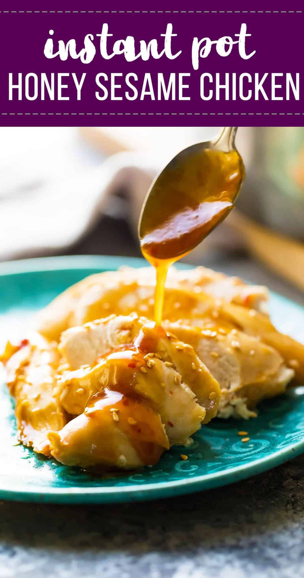 Instant Pot Honey Sesame Chicken Breast (+ video) Sweet Peas and Saffron