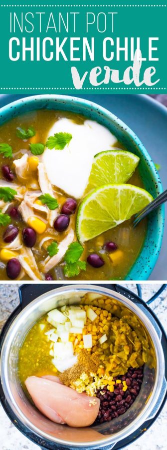 shortcut instant pot chicken chile verde soup
