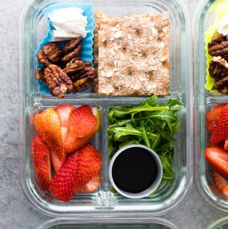 Spring Strawberry Bento Lunch Boxes - Sweet Peas and Saffron