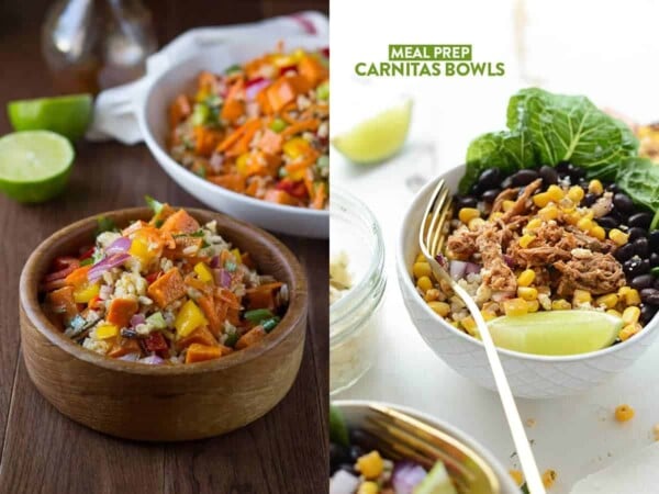 Collagebillede af 24 Clean Eating Meal Prep Ideas