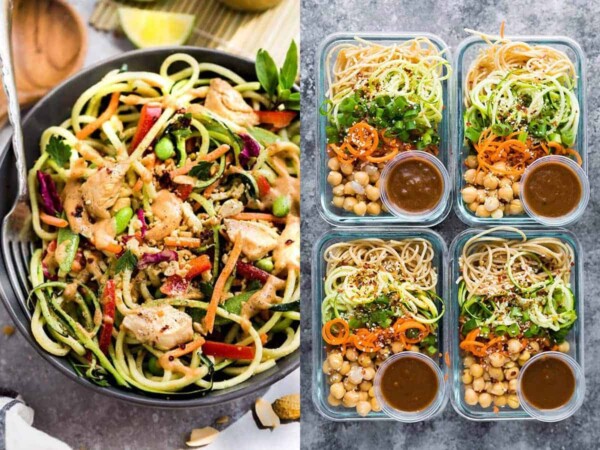 Collage image of 24 Clean Eating Meal Prep Ideas