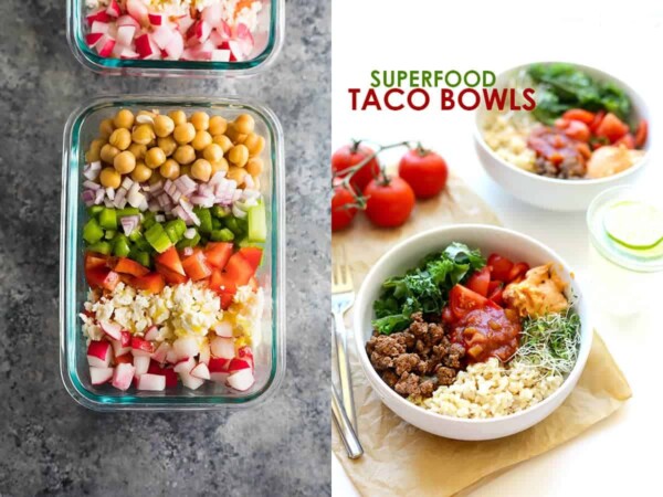 Collage image de 24 Clean Eating Meal Prep Ideas