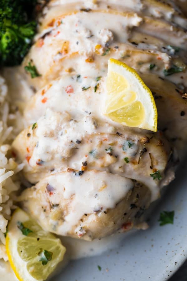 Instant Pot Creamy Lemon Chicken Breasts Sweetpeasandsaffron Com