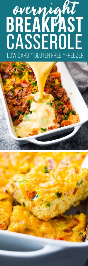 overnight breakfast casserole with bacon and sweet potato
