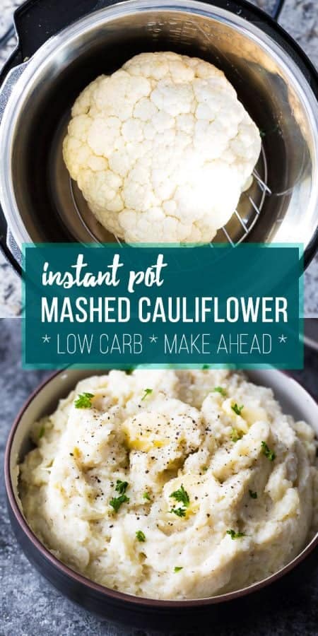 creamy parmesan instant pot mashed cauliflower