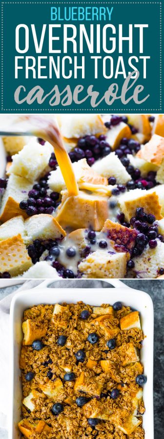 blueberry overnight french toast bake