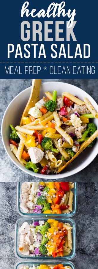 healthy greek chicken pasta salad recipe