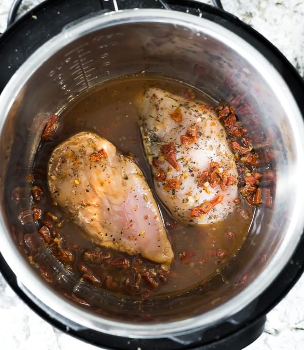 How to Meal Prep Chicken- chicken breasts in instant pot