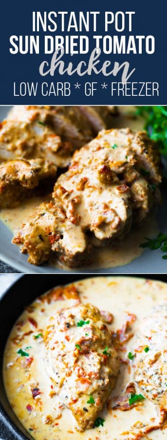 instant pot chicken breasts with sun dried tomato cream sauce
