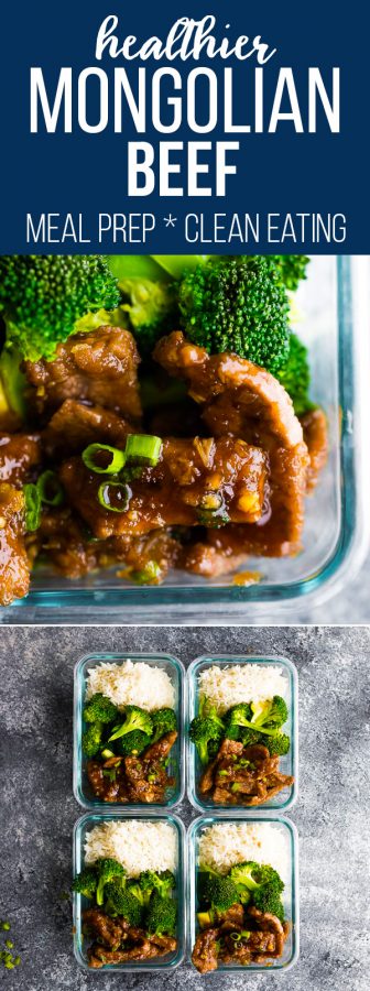 lighter mongolian beef meal prep