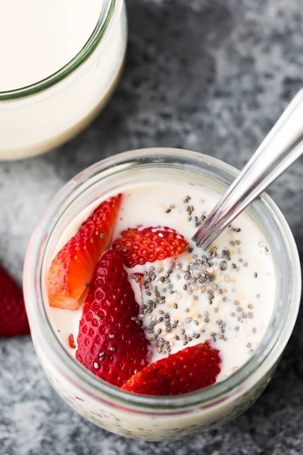 5 Minute Overnight Steel Cut Oats (no cook) Sweet Peas & Saffron