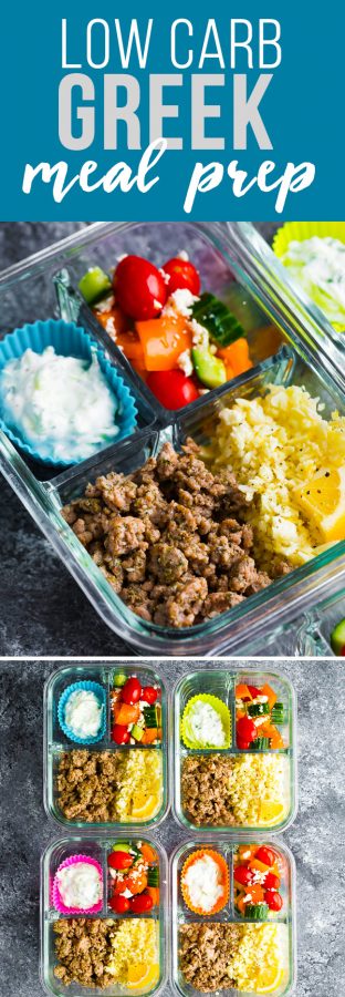 low carb greek turkey meal prep
