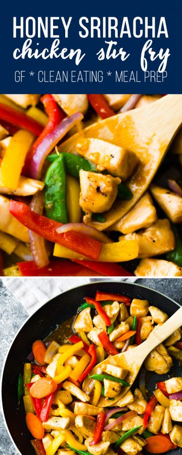 honey sriracha chicken stir fry