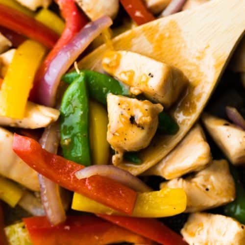 Honey Sriracha Chicken Stir Fry Sweet Peas and Saffron