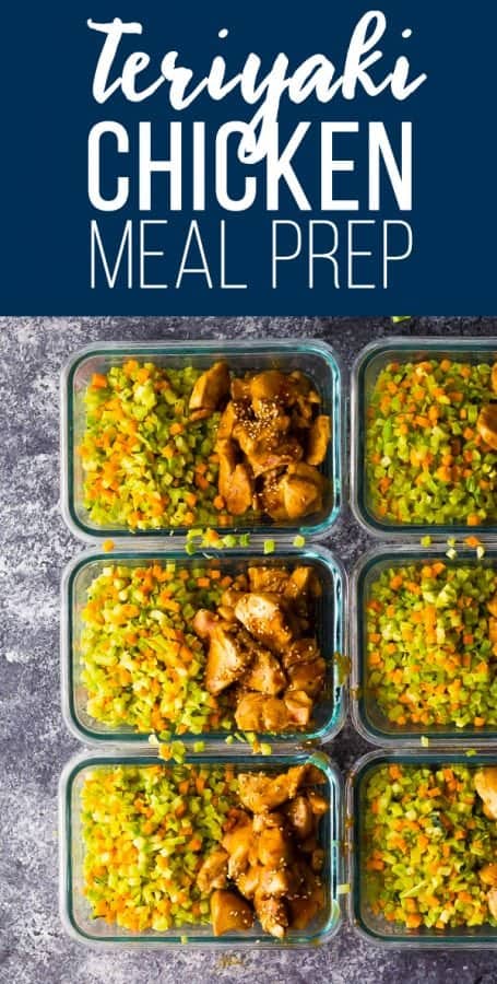 broccoli rice teriyaki chicken meal prep