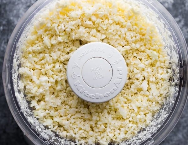 cauliflower rice in food processor