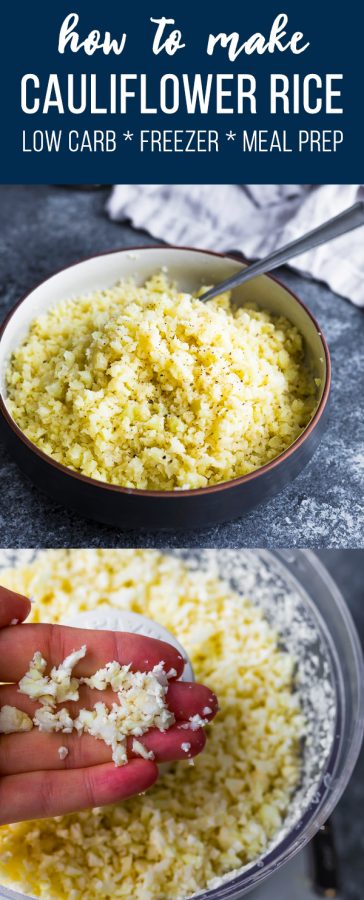 how to make cauliflower rice
