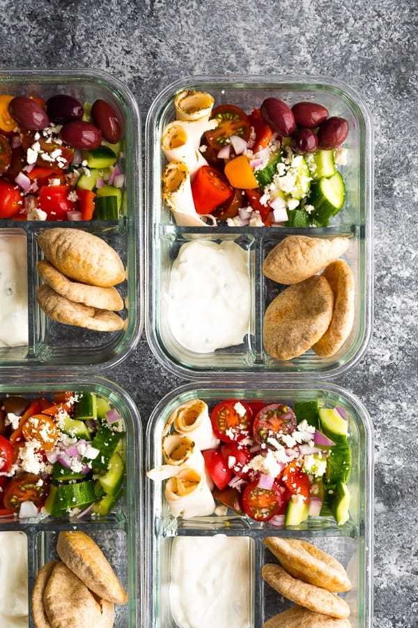 Greek-style Vegan Lunch Box Salad