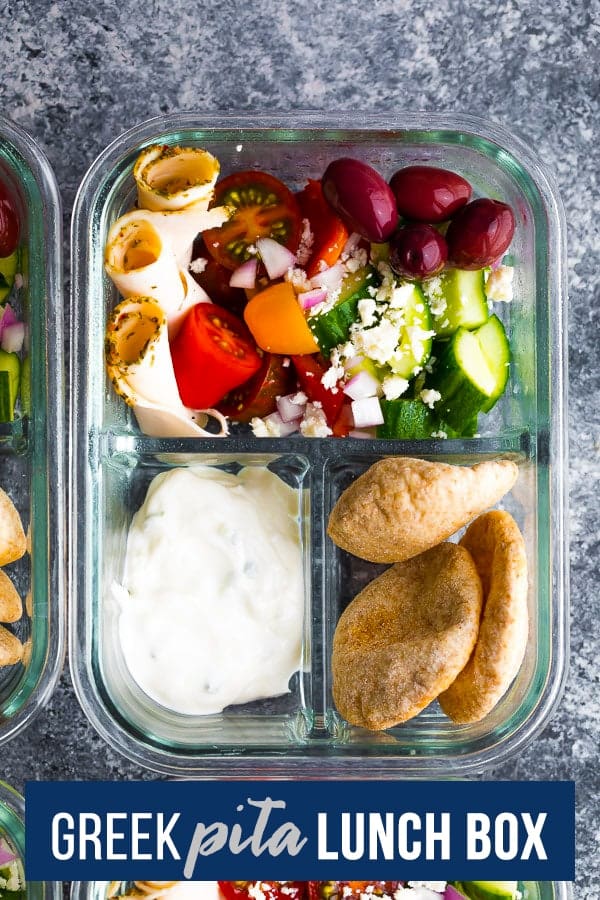 no cook greek pita bento box