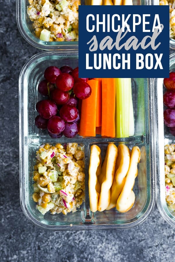 Chickpea salad bento box (vegan)