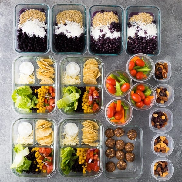 example of a typical weekly meal prep 