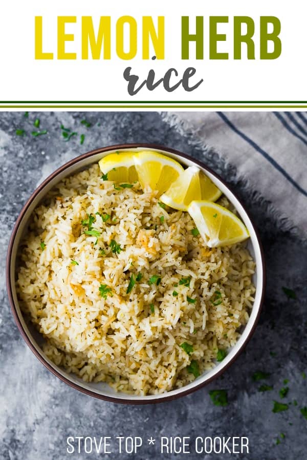 herb lemon rice recipe