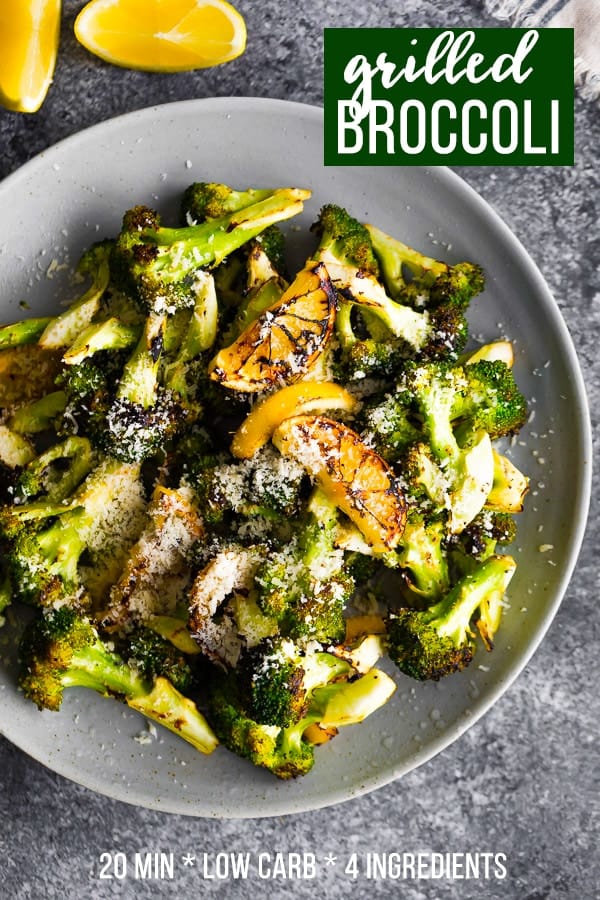 grilled broccoli with lemon & parmesan