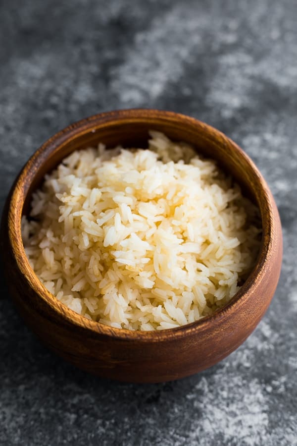 bowl full of fluffy jasmine rice