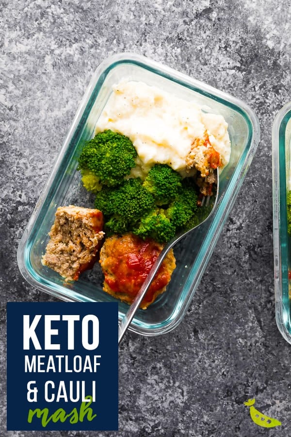 low carb meatloaf & cauliflower mash