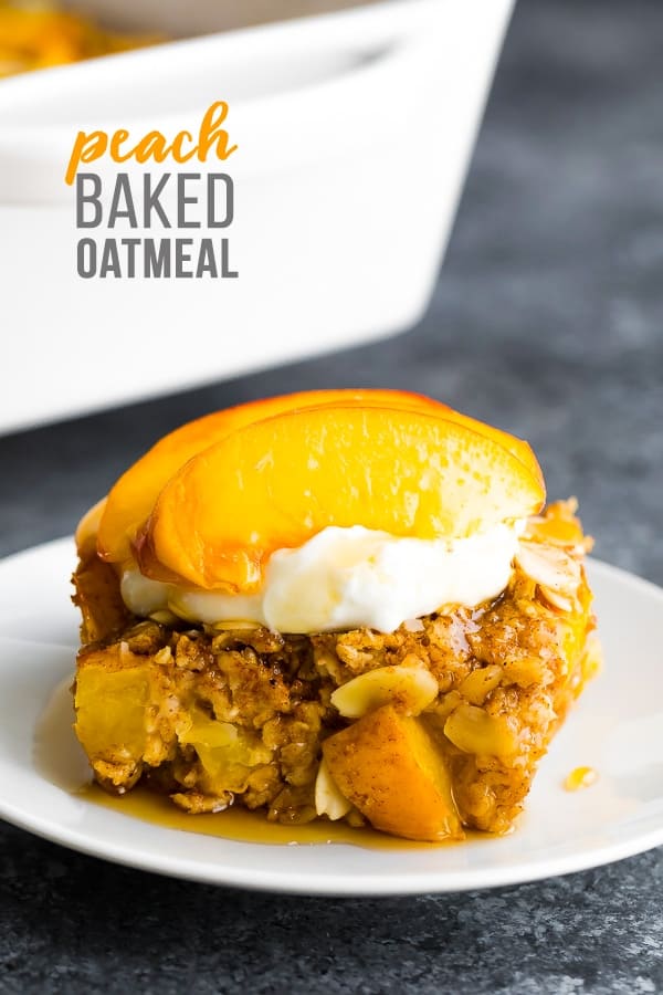 Peach Baked Oatmeal 