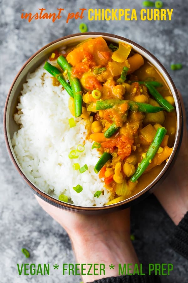 instant pot chickpea curry (freezer; vegan)