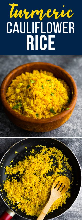 golden turmeric cauliflower rice