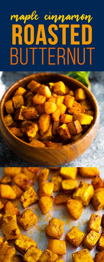 maple cinnamon roasted butternut squash