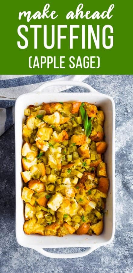 make ahead sage apple stuffing