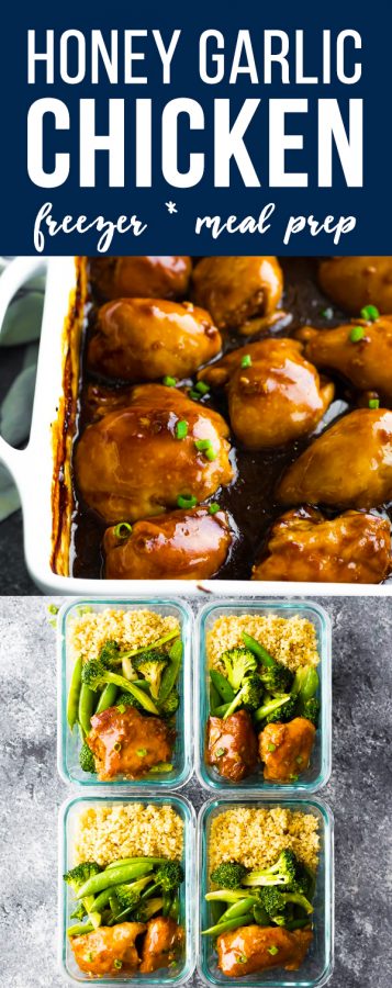 baked honey garlic chicken thighs