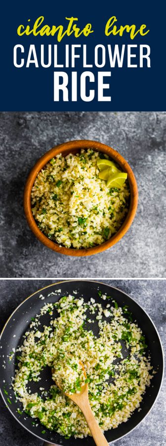 cilantro lime cauliflower rice