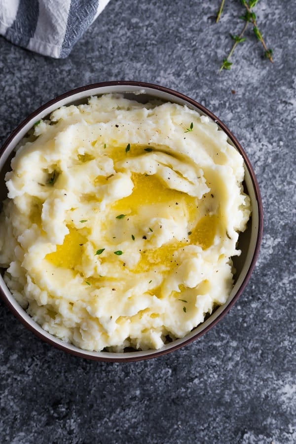 Herb & Garlic Instant Pot Mashed Potatoes