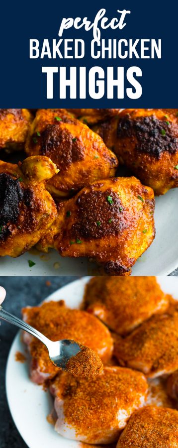 perfect baked chicken thighs