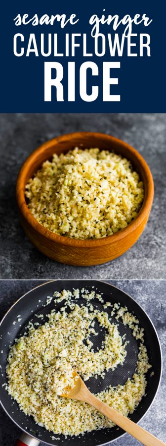 sesame ginger cauliflower rice