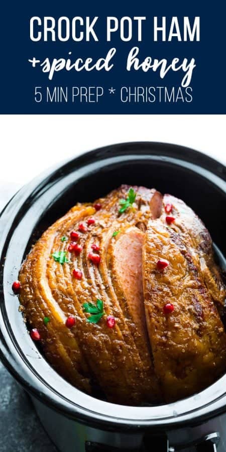 crock pot ham with spiced honey
