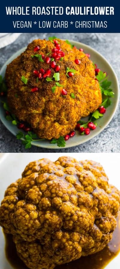 whole roasted cauliflower