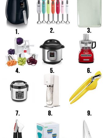 photo of 9 different kitchen items