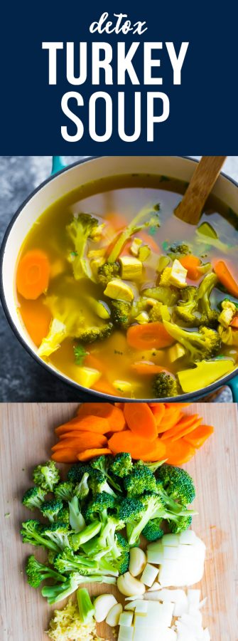 leftover turkey detox soup
