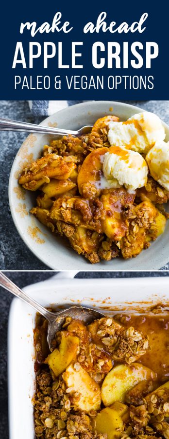make ahead apple crisp