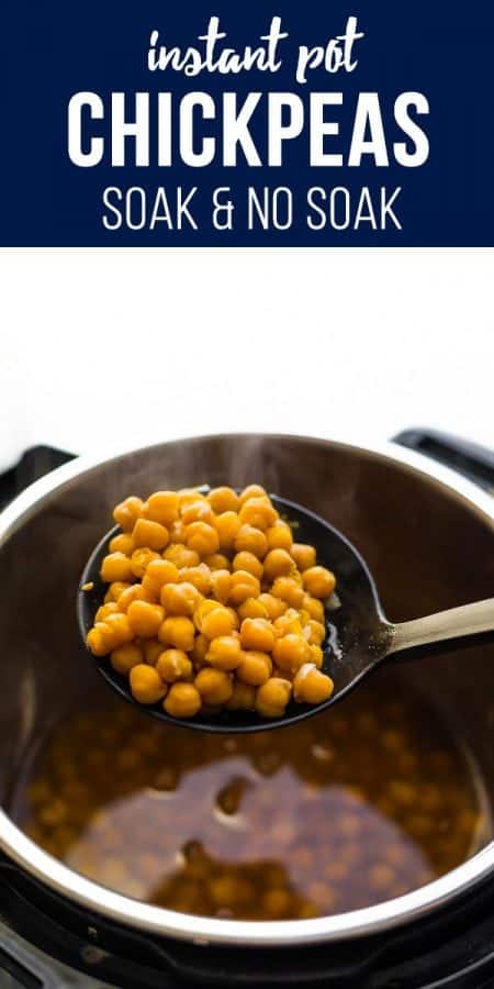 instant pot chickpeas (no soak)