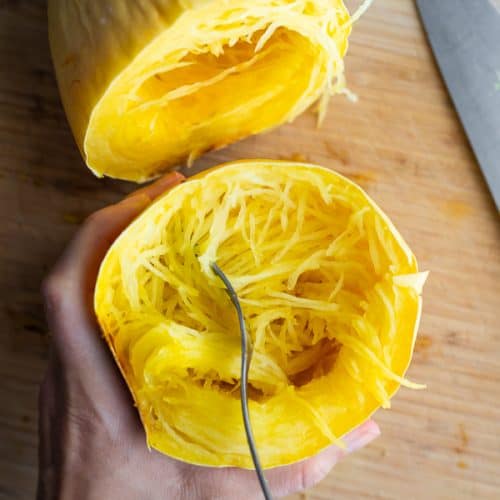 How to Cook Spaghetti Squash (the EASY way!) - Sweet Peas and Saffron